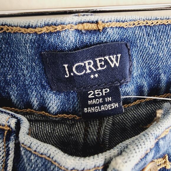 NEW J. Crew High Waisted Bootcut Utility Jean All Day Stretch 25 PETITE - Picture 6 of 9